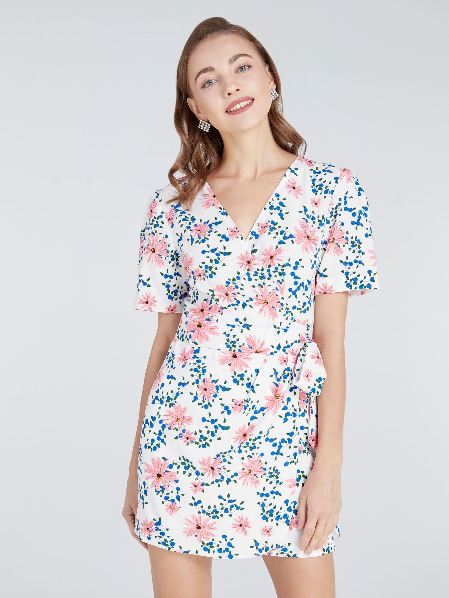 Floral Wrap Dress